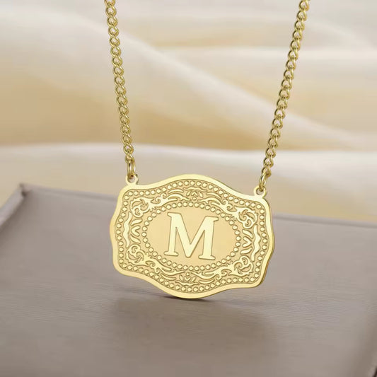 Belt Buckle Necklace